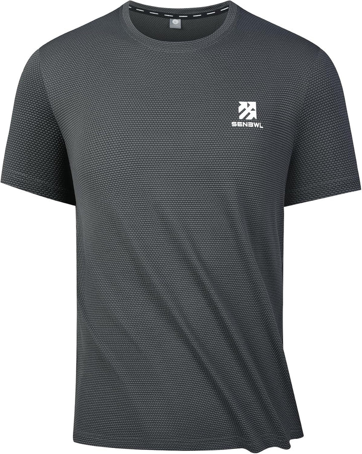 Moisture Wicking Soft Running Pickleball Workout Shirts for Men