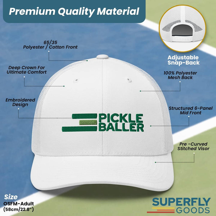 Retro Pickleball Hat Pickleball Gifts Pickleball Accessories Pickle Ball Hats for Men and Women