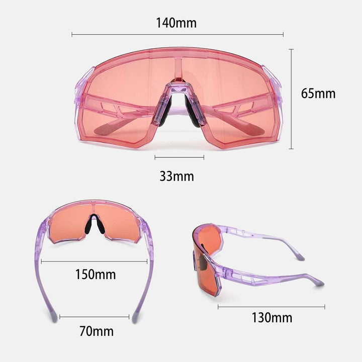 Veilglam Pro Pickleball Glasses for Women, Pink Rose Lenses Tinted Protective Eyewear UV Protection Safety Outdoor Sunglasses ANSI Z87.1 anti Fog Scratch Tennis Squash Racquetball Goggles