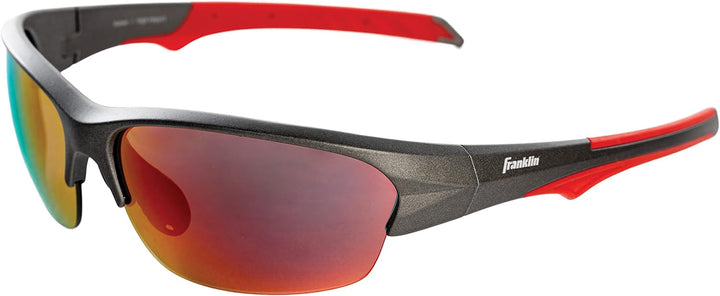 Pickleball Sunglasses - All Sport UV Glasses for Tennis, Pickleball, Cycling, Rowing + More - Athletic Shades with Headband + Carry Bag, Red