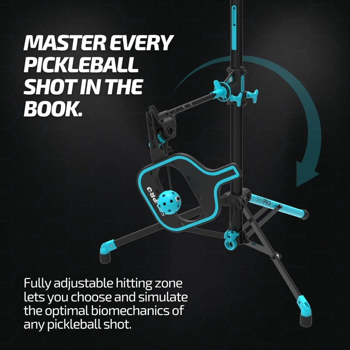 Spinpro for Pickleball - Pickleball Trainer | Training Aid for At-Home, Indoor or Outdoor Practice & Drilling | Learn Topspin, Slice, Sidespin | Improve Your Game Rapidly