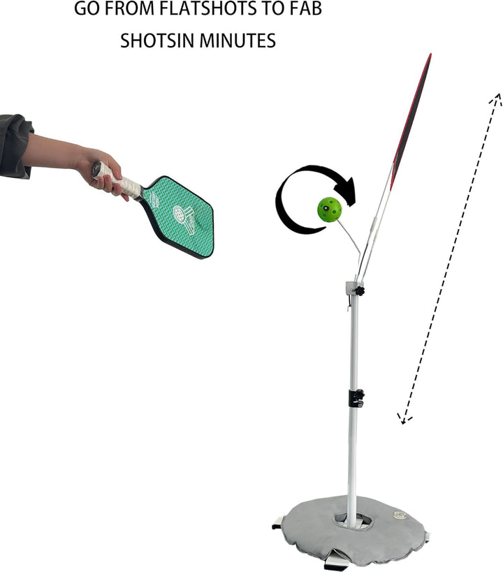 Pickleball Topspin Trainer – Multi-Functional Training Aid for Precision Shots & Improved Control, Pickleball Practice Trainer, Effective Training Equipment to Enhance Shot Angles, Accuracy & Power