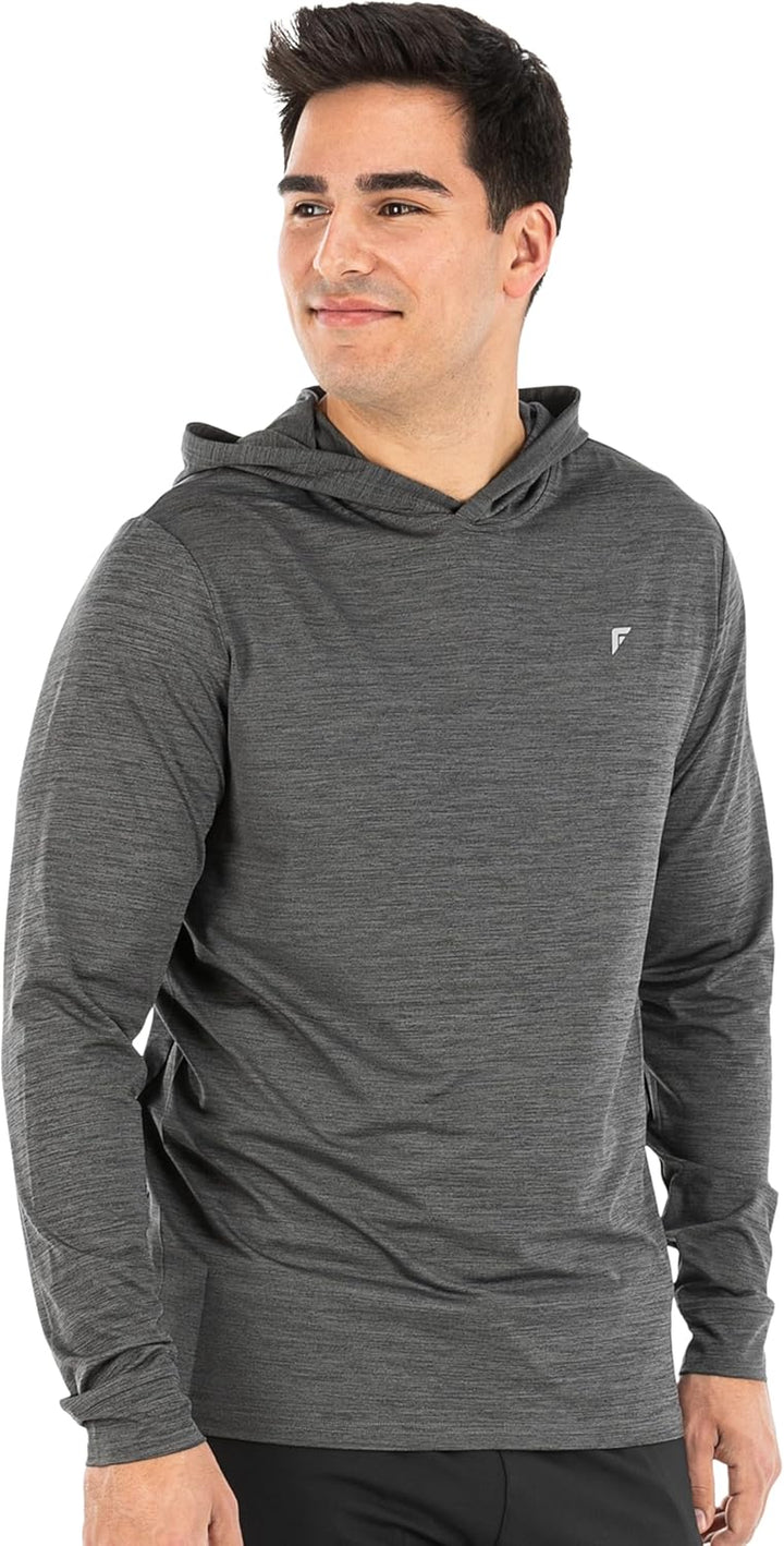 Men'S Athletic Lightweight Pickleball Hoodie - Quick Dry Sport Sweatshirt - Breathable Pullover