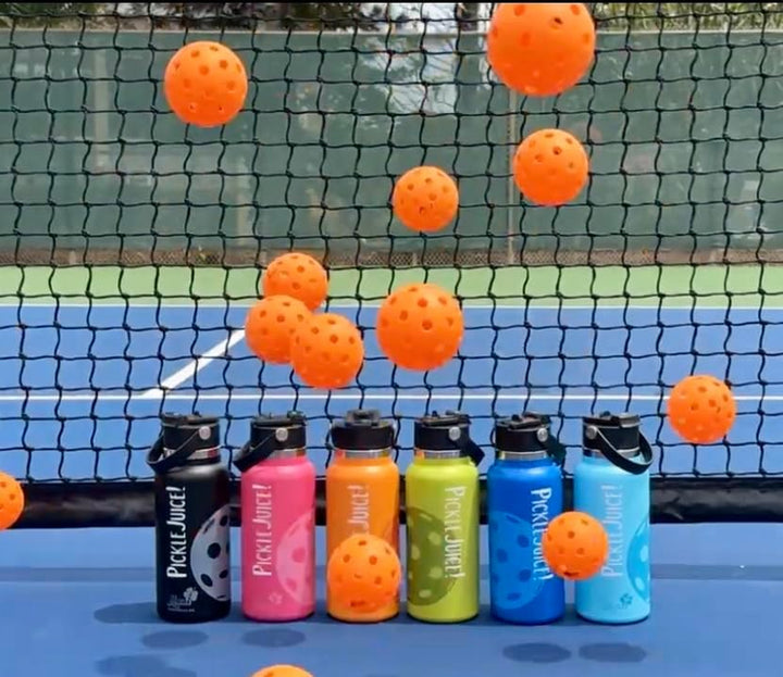 .™ Pickleball Water Bottle 32Oz Best Pickleball Accessories Insulated Stainless Steel Water Bottle Funny Pickleball Gift Pickleball Accessories Unique Sip/Straw Lid