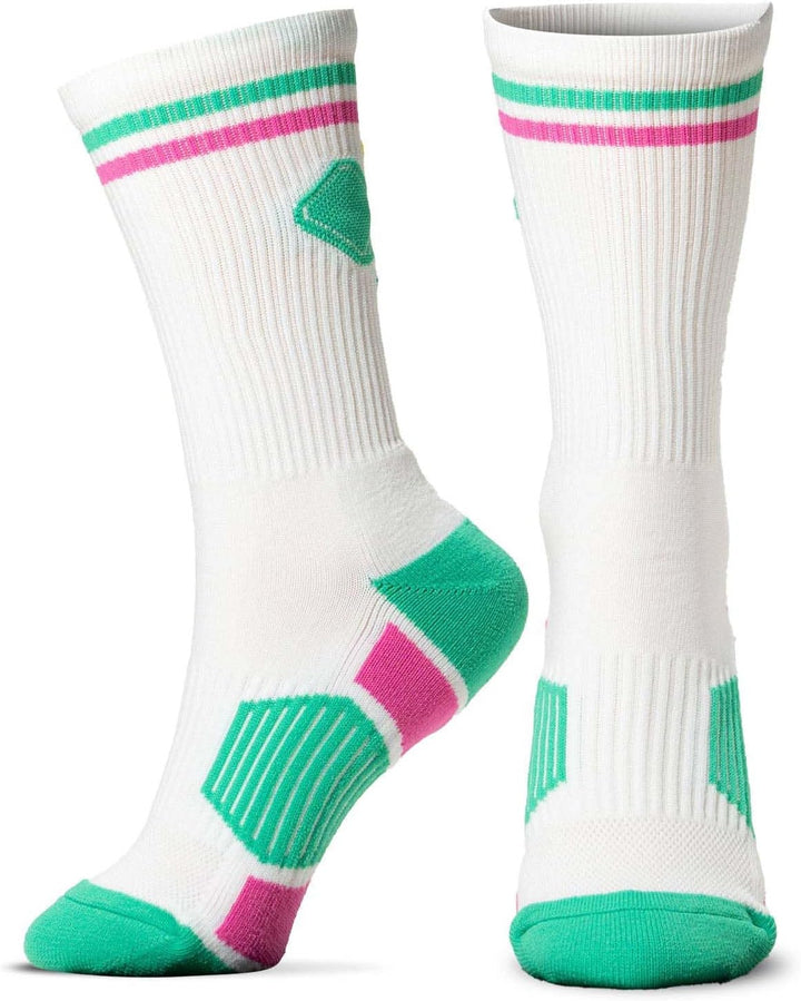 Pickleball Performance Crew Socks - Multiple Designs & Colors - Youth & Adult - Pickleball Mid-Calf Sock