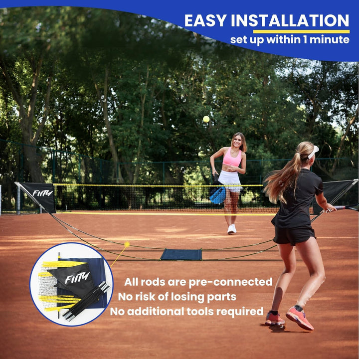 -Indoor & Outdoor-Mini Portable Pickleball Net, Easy Setup for Hallway, Driveway, Backyard, No Tools or Stakes Required