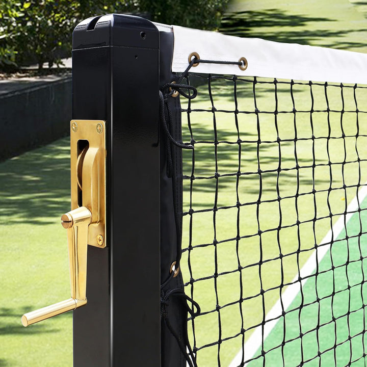 Pickleball Court Net System, Pickleball Net Set – 22 FT Regulation Net with 2 Pickleball Posts, Premium-Grade Brass Winder, Professional Net, Surface Mount – Ideal for Indoor or Outdoor Use