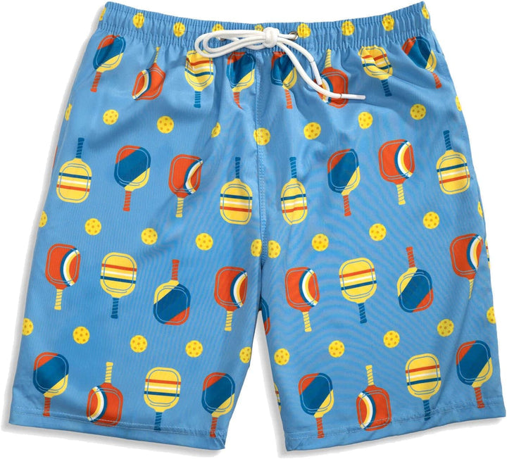 Pickleball Swim Trunks | Swim Board Shorts | Youth and Adult Sizes