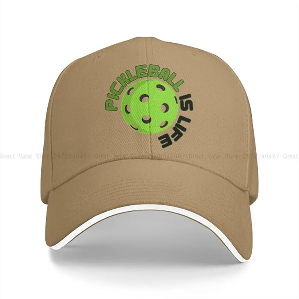 Men Pickleball Is Life Design Cap