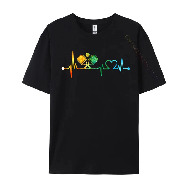 Pickleball Paddle Heartbeat T-Shirt