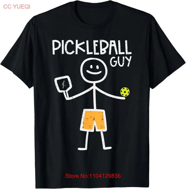 Pickleball Guy Stickman Pickle T-Shirt