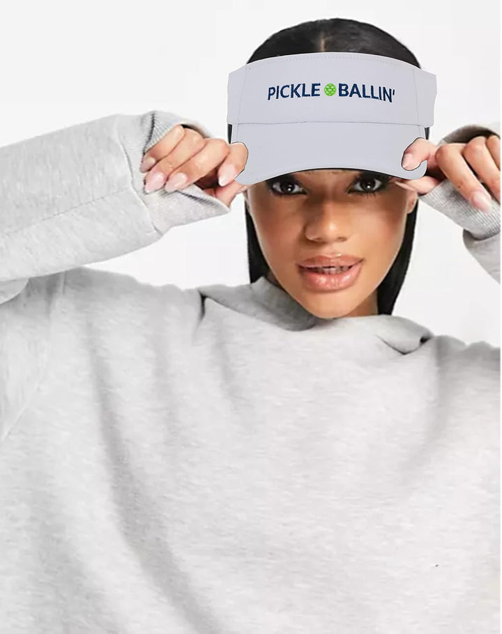 Pickleball Visor | Pickle Ball Hat for Women and Men | Pickleball Gift White