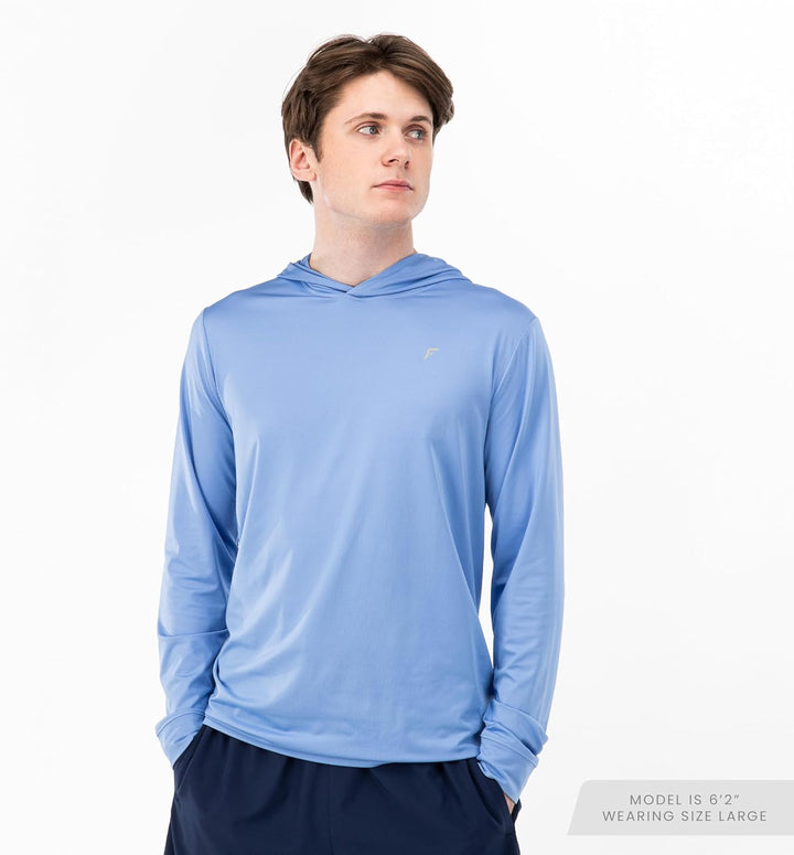 Men'S Athletic Lightweight Pickleball Hoodie - Quick Dry Sport Sweatshirt - Breathable Pullover