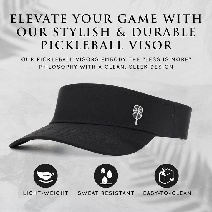 Pickleball Visor – Bold, Waterproof, & Sweat-Resistant Performance Visor (One Size Fits Most)