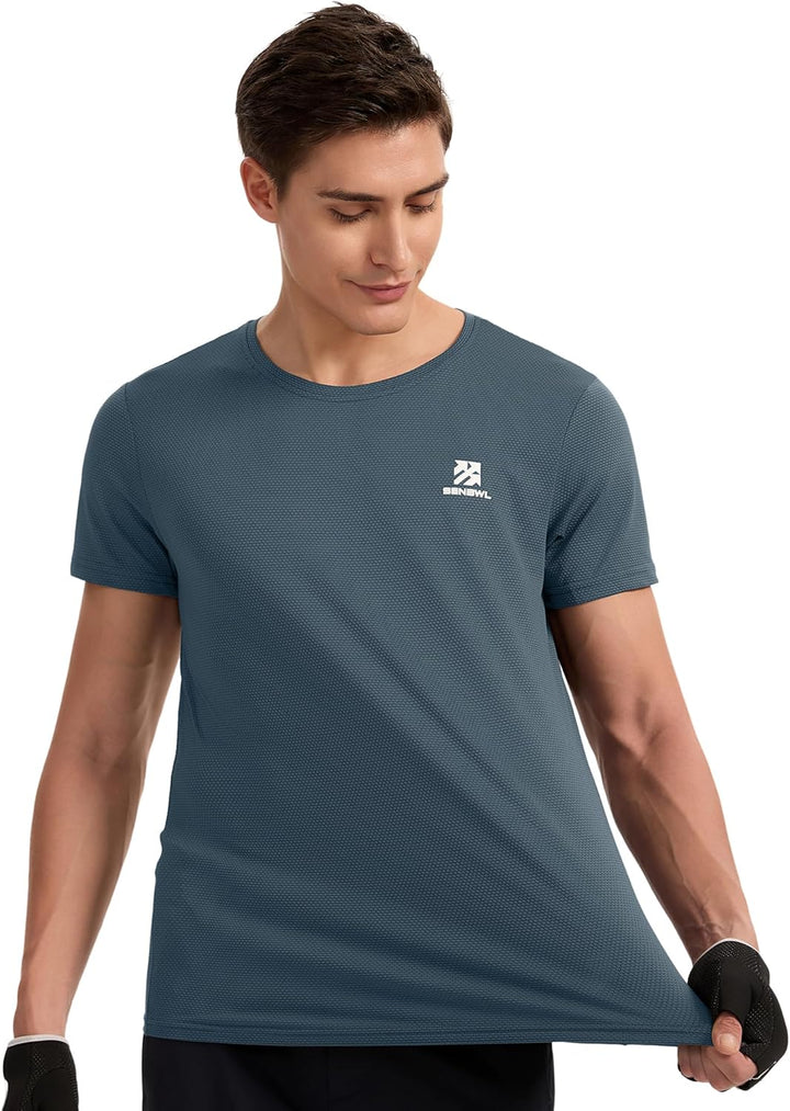 Moisture Wicking Soft Running Pickleball Workout Shirts for Men