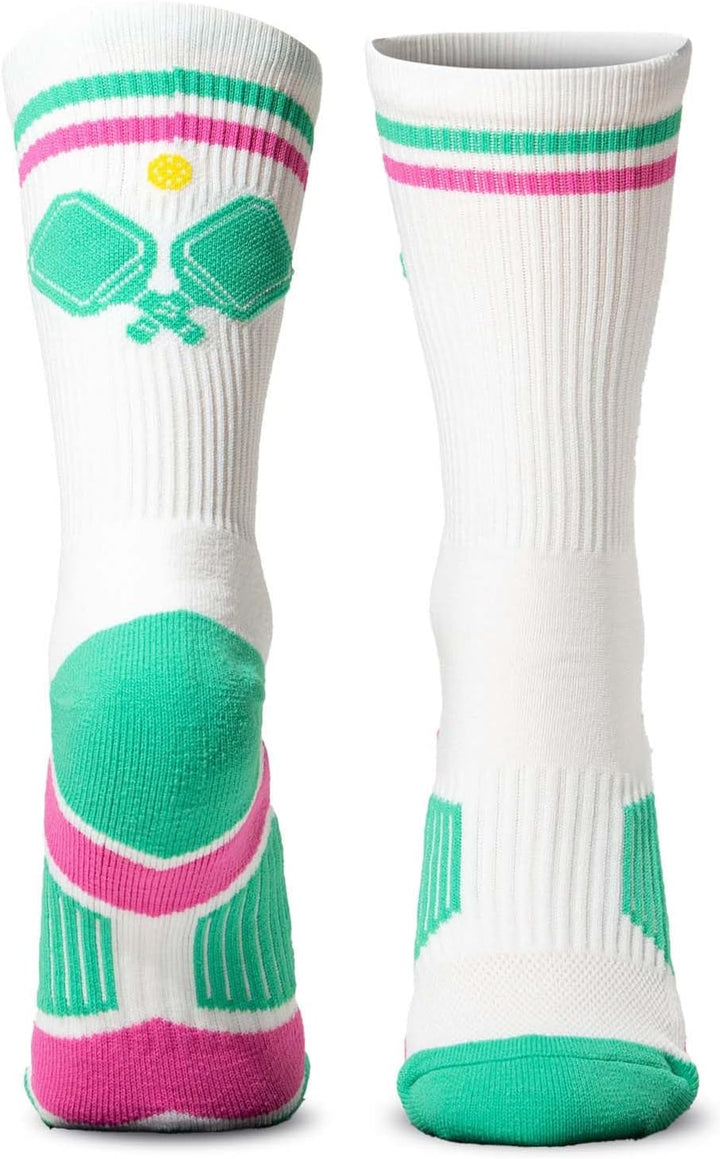 Pickleball Performance Crew Socks - Multiple Designs & Colors - Youth & Adult - Pickleball Mid-Calf Sock