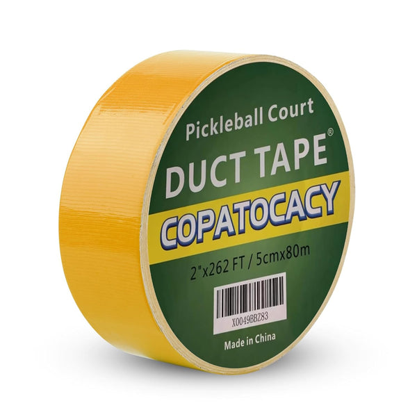 262 FT Outdoor Pickleball Court Tape, Pickleball Court Marking Kit - 2" X 87.5 Yd, Yellow Court Tape for Court Fast Marking,No Residue, Non - Reflective