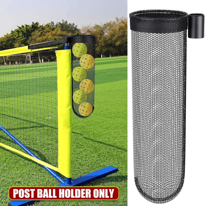 2PCS Pickle Ball Collector for Pickleball Nets, Portable Pickleball Holder Suitable 2.5Cm/0.98In Dia Official Post, Pickleball Storage Net Holding 7 Pickle Balls for Indoor Outdoor Driveway