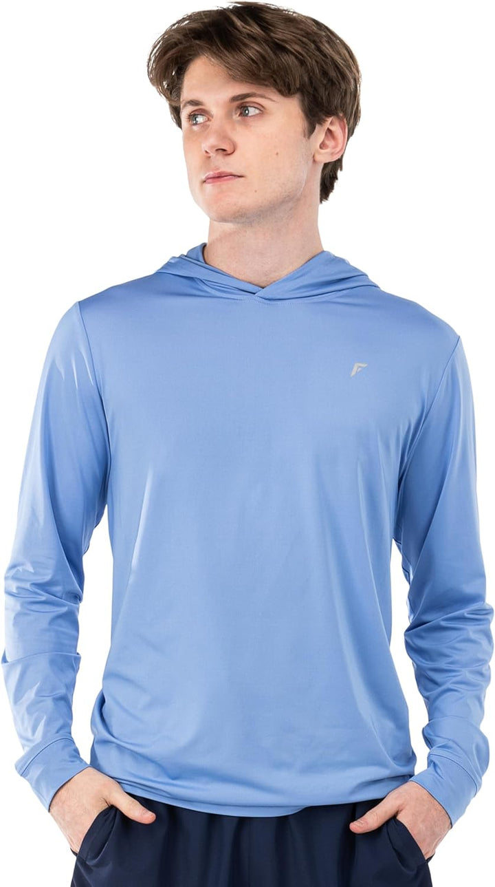 Men'S Athletic Lightweight Pickleball Hoodie - Quick Dry Sport Sweatshirt - Breathable Pullover